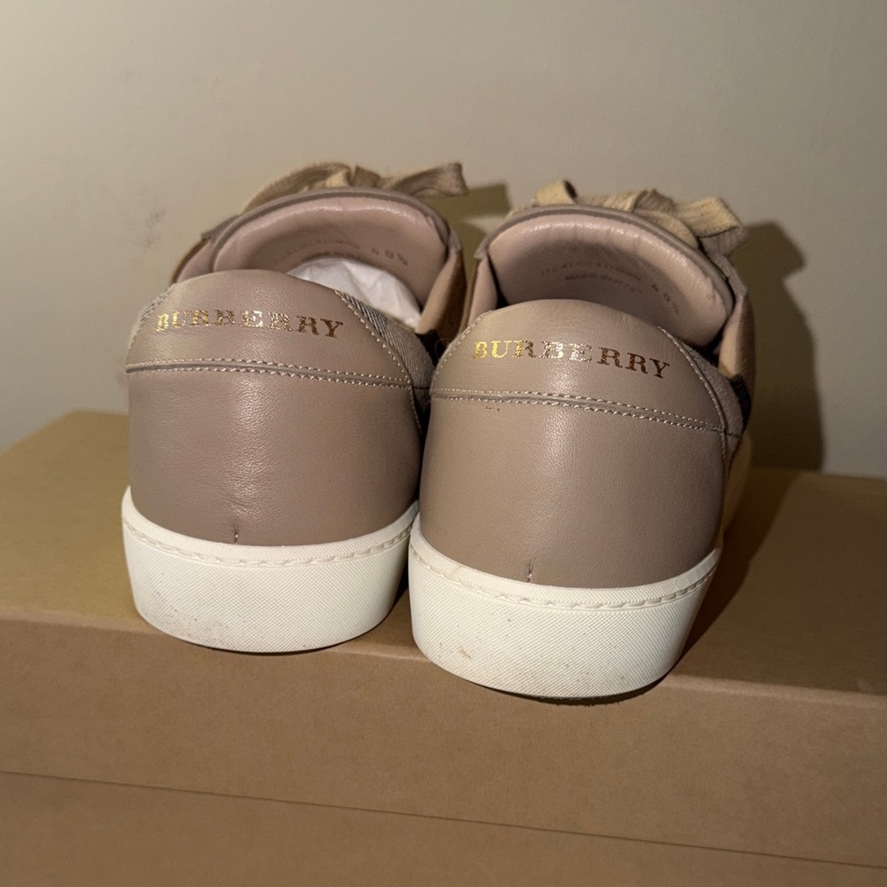 Burberry Beige and White Sneakers - Picture 4 of 12